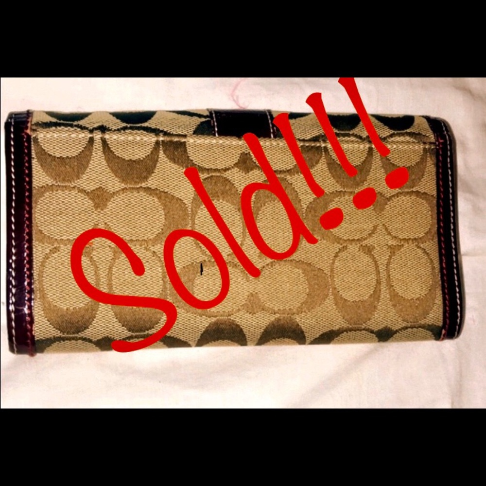 Coach signature wallet